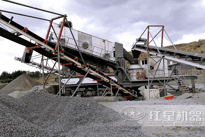 大型移動式破碎搭載圓錐破碎機