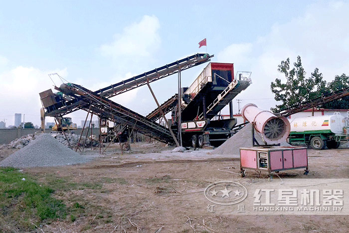 移動破碎機施工作業現場