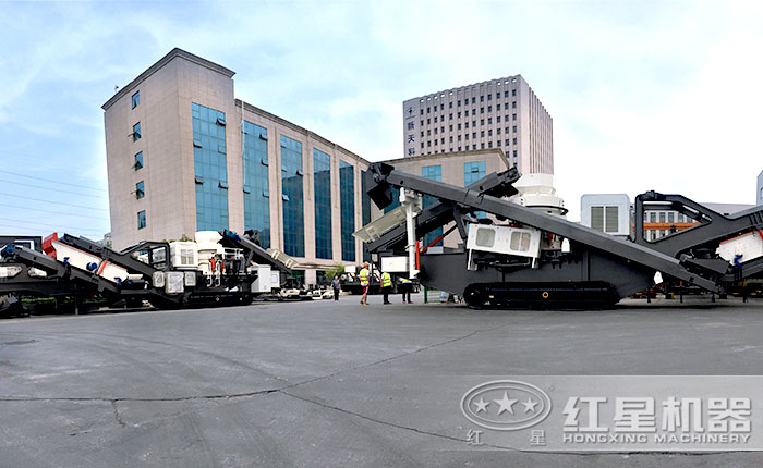 紅星機(jī)器移動(dòng)石子破碎機(jī) 紅星機(jī)器移動(dòng)石子破碎機(jī)
