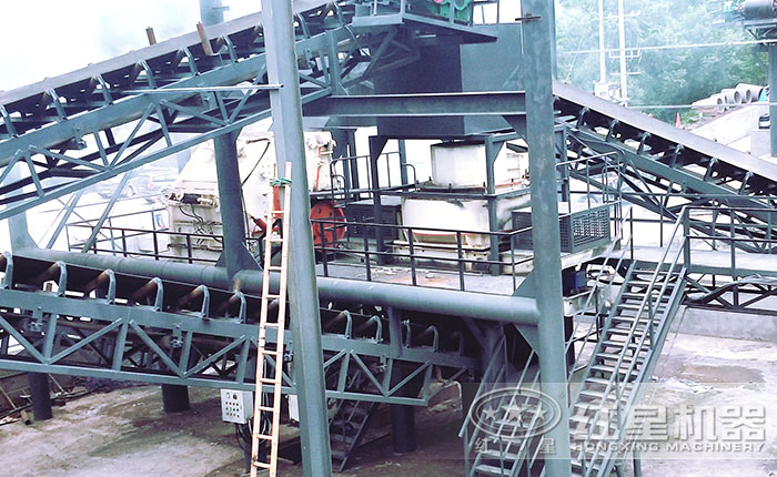 制砂生產(chǎn)線現(xiàn)場(chǎng)