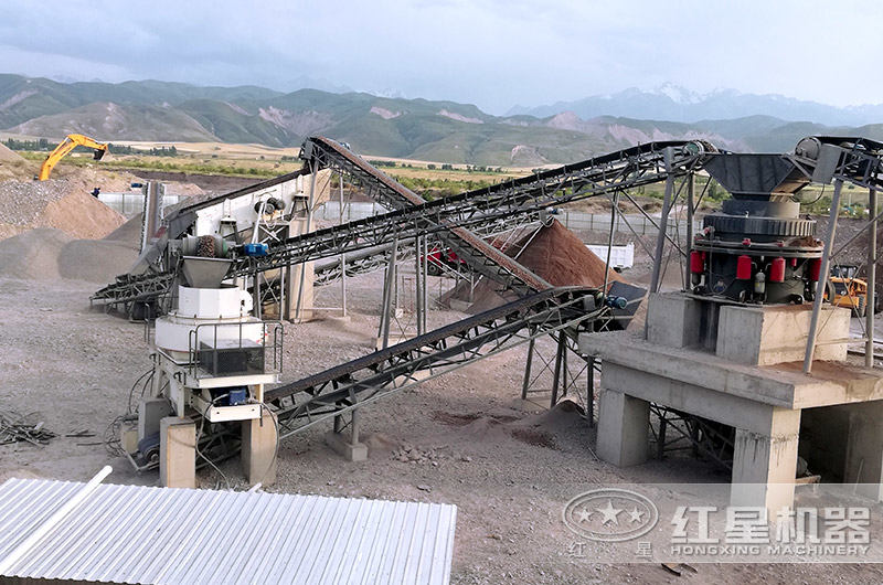 制砂生產(chǎn)線出料圖