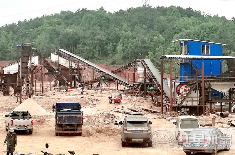 紅星機器配置的固定碎石場生產線 紅星機器配置的固定碎石場生產線
