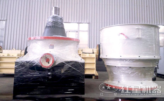 單缸圓錐破碎機打開后的部圖 單缸圓錐破碎機打開后的部圖