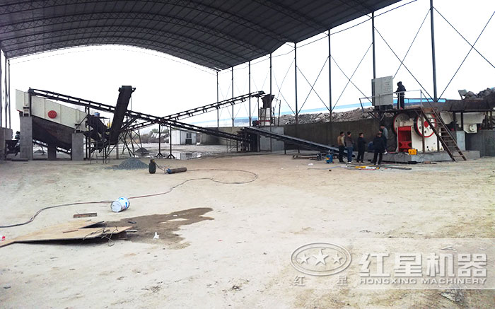 固定安裝作業(yè)的日產(chǎn)1500方沙石廠