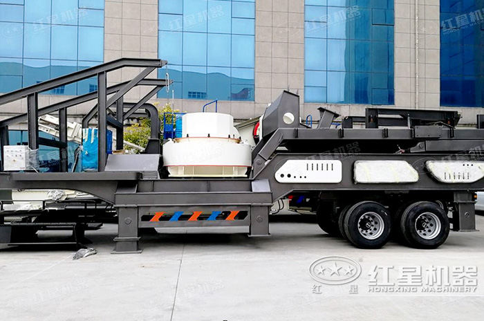 沖擊式車載移動粹石機