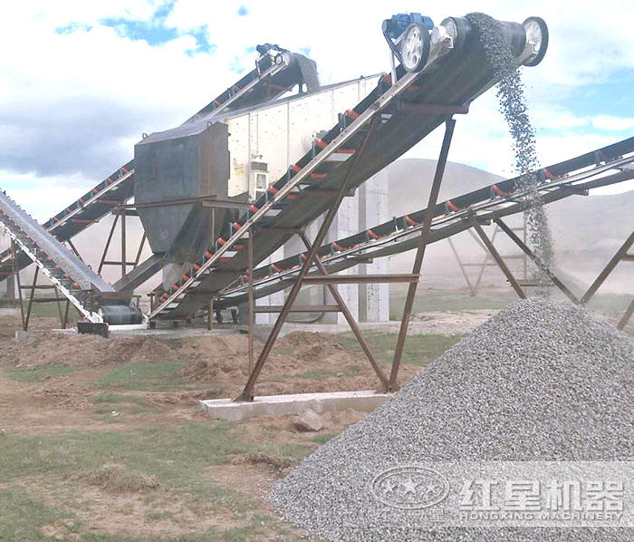 生產建筑石子現場 生產建筑石子現場