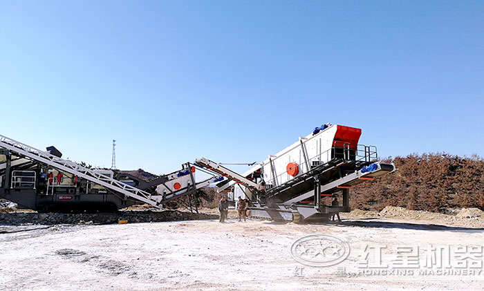 移動碎石機生產線多級組合生產 移動碎石機生產線多級組合生產