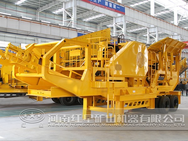 輪胎顎破移動(dòng)破碎站型號(hào)