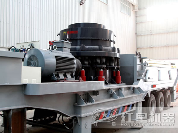 車載碎石機：圓錐式移動破碎站